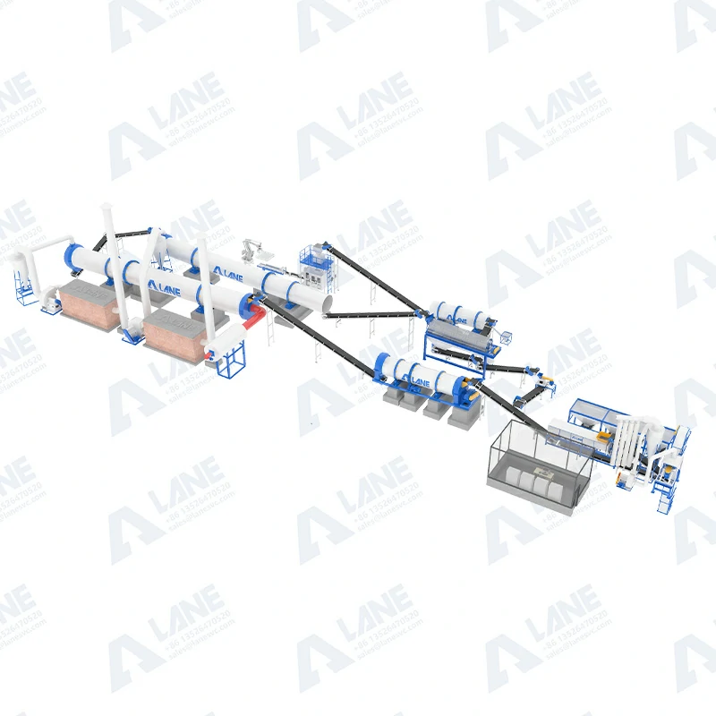 Linha de Produção de Fertilizante Composto NPK com Granulador de Tambor