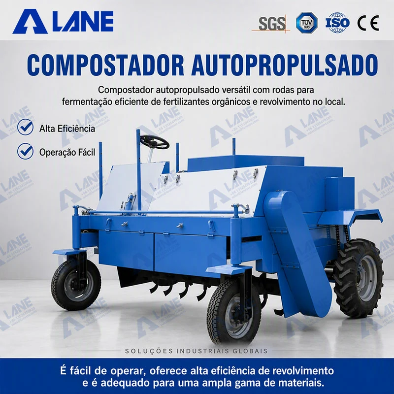 Virador de Compostagem de Rodas