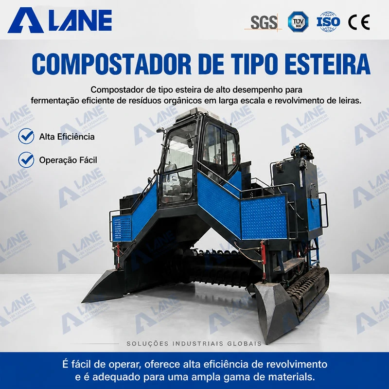 Virador de Compostagem de Esteiras