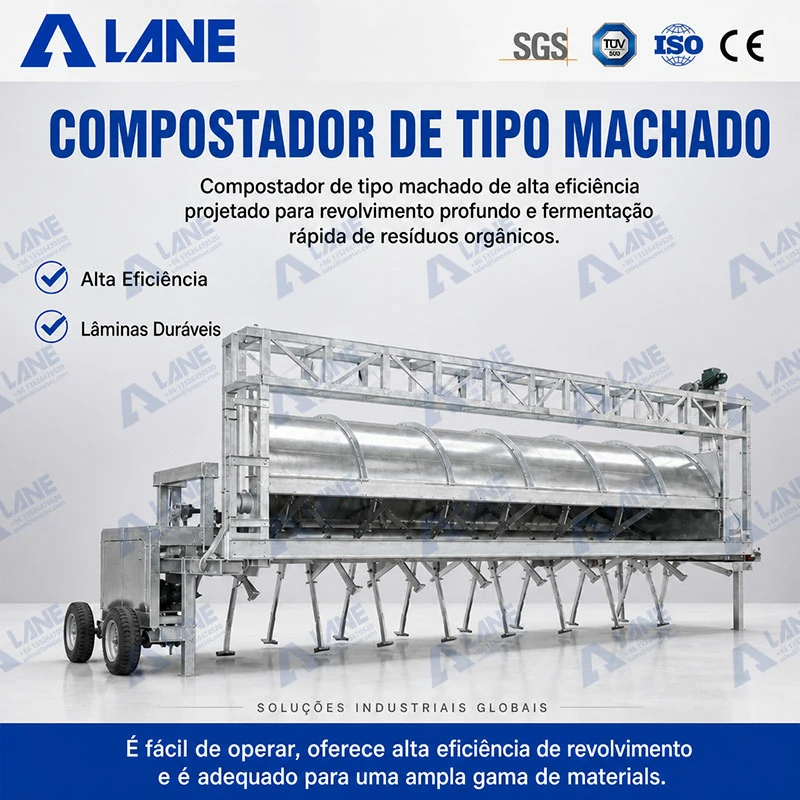 Virador de Compostagem Tipo Lâmina