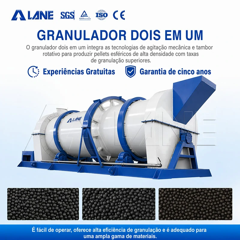 Granulador Híbrido Tambor + Hastes – 2 em 1