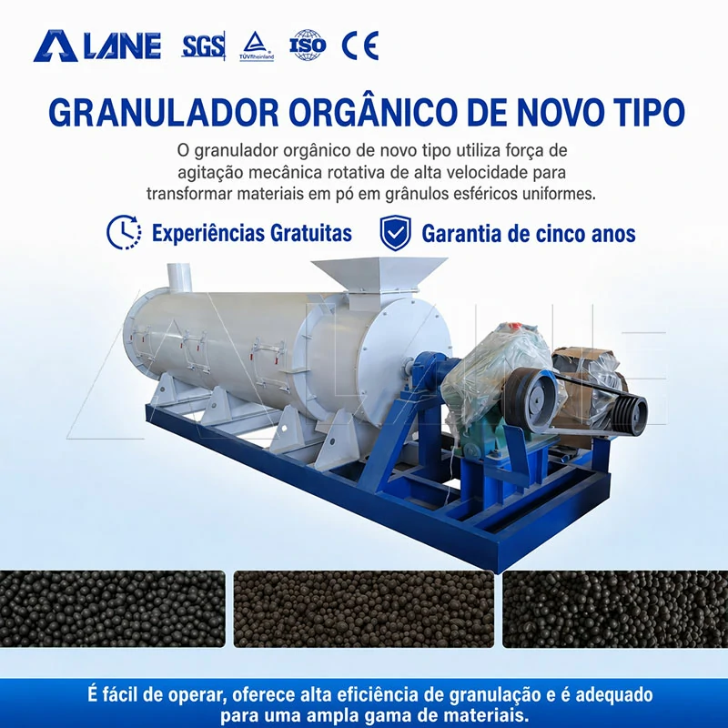 Novo Granulador de Fertilizante Orgânico